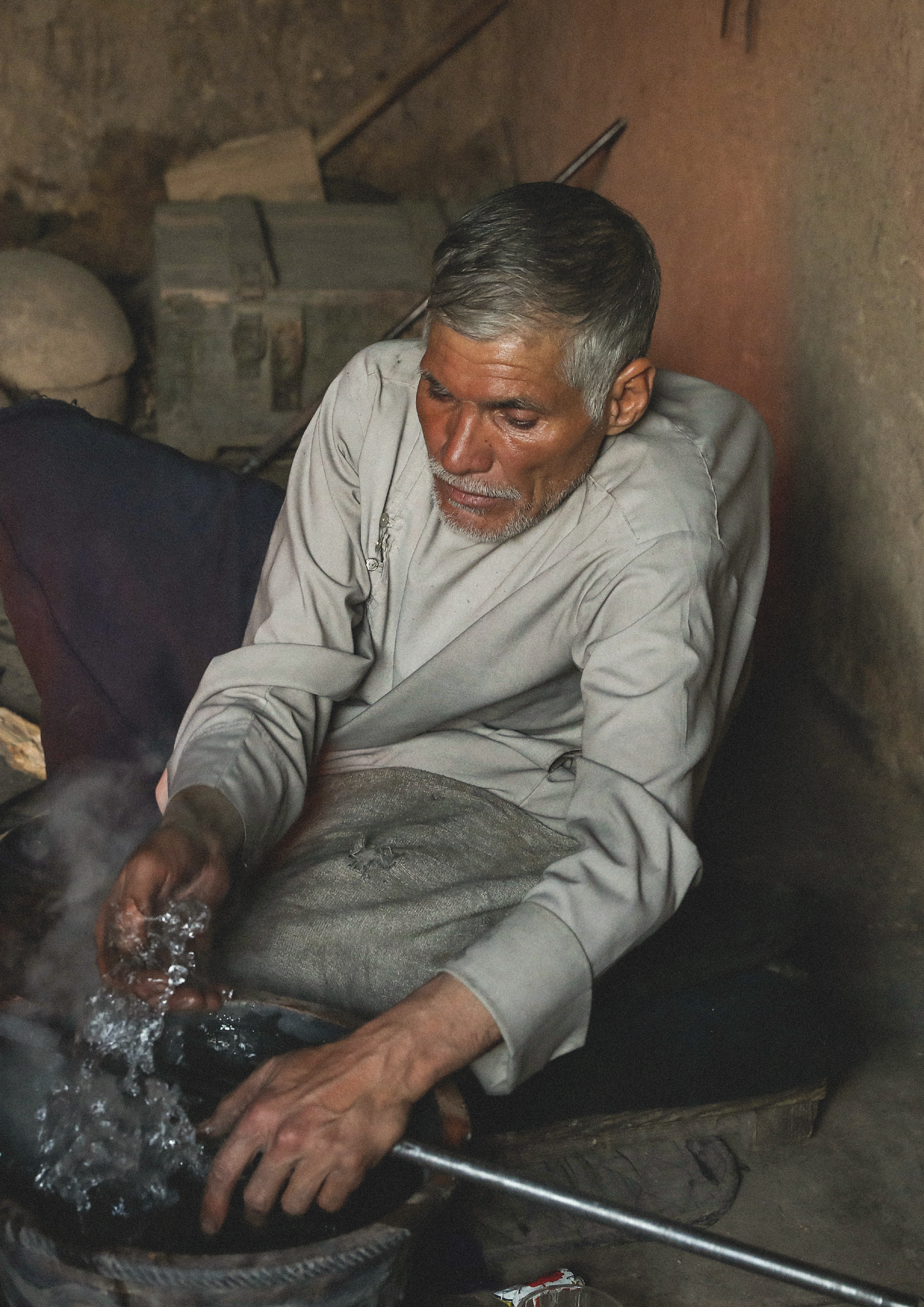 Aqua Herati bowl I Afghanistan Herat