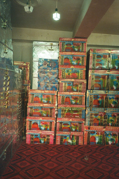 Original colorful chest I Afghanistan