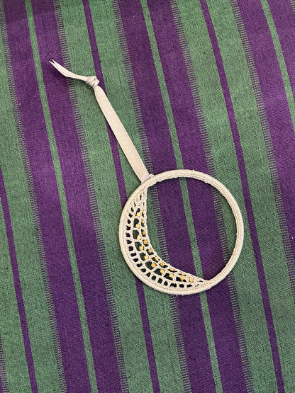 Silver Moon Ornament
