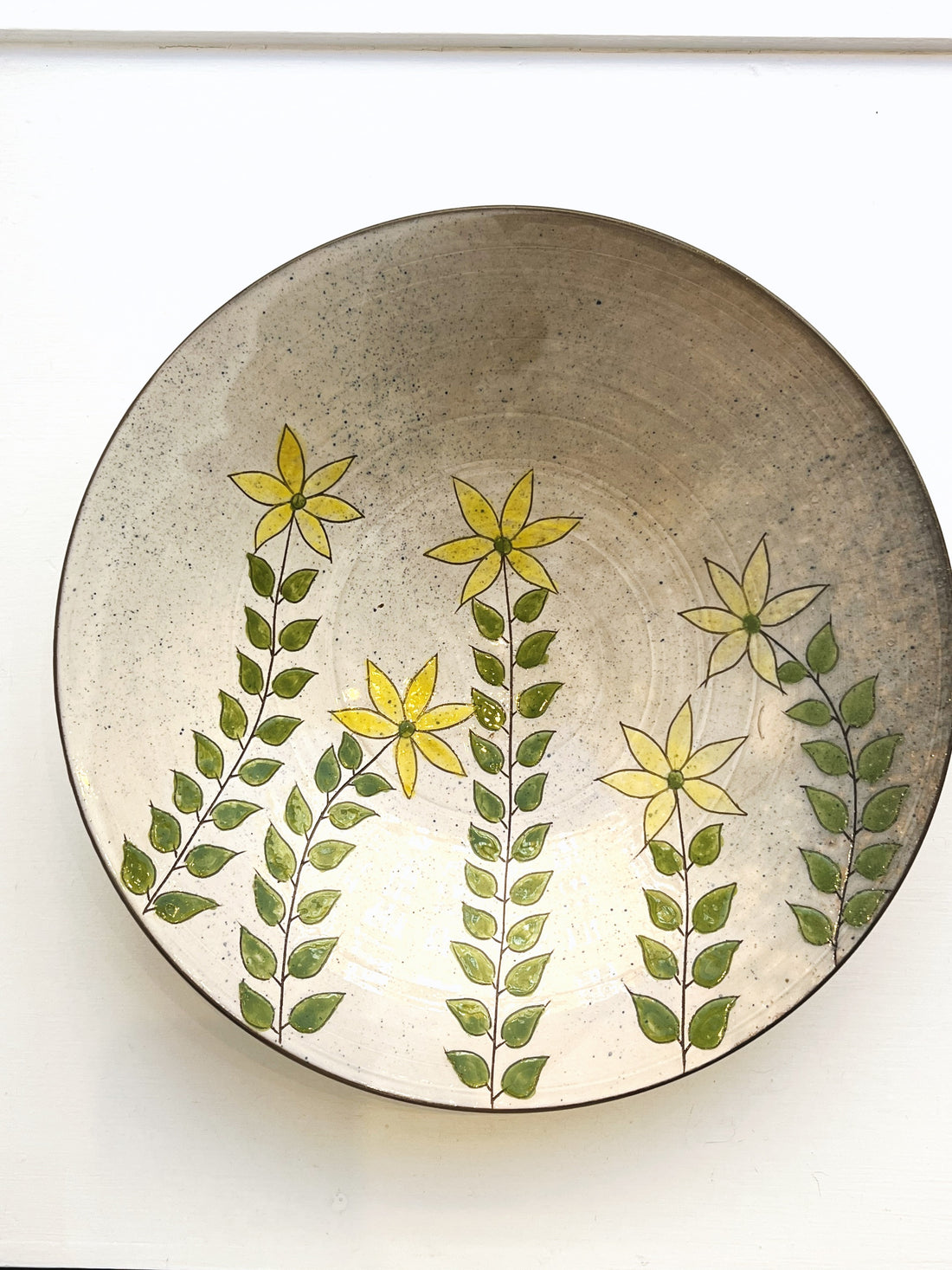 Hand-Painted Fayoum Pottery Flower I Egypt, Fayoum